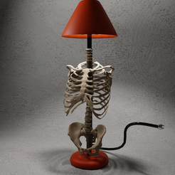 22.png Skeleton lamp | home or office decoration