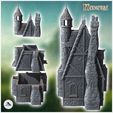 3.jpg Large medieval mansion with access staircase and tiled roof (35) - Medieval Middle Earth Age 28mm 15mm RPG Shire