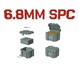 COL_13_68mmspc_20a.png AMMO BOX 6.8 REM SPC AMMUNITION STORAGE 6.8spc CRATE ORGANIZER