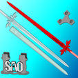 Blue-Rose-Sword-promo-x.png Blue/Red Rose SAO Sword | Eugeo/Kirito Sword | Sword Art Online | Matching Scabbard, Display Plinth Available | By CC3D