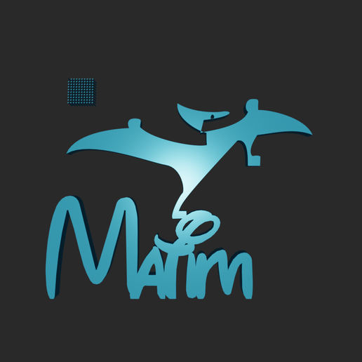 Custom Name "Matim" – Fantasy Style | STL + SVG + DXF 3D model