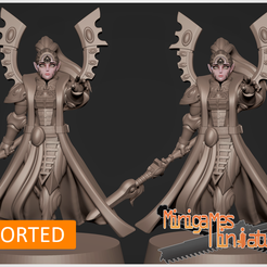 1.png STL file Space elf priest anime figurine・3D printing model to download