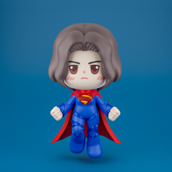 supergirl01.png OBJ-Datei DER BLITZ : SUPERGIRL CHIBI・3D-druckbare Vorlage zum herunterladen