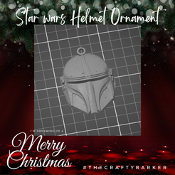 mandelorian-helmet-ornament.png Star Wars Helmet Ornament / Mandelorian helmet decor / ornement / keychain / earrings/ magnet / star wars decoration