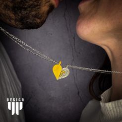 IMG_2906.jpg 3D file Heart Pendant・Template to download and 3D print
