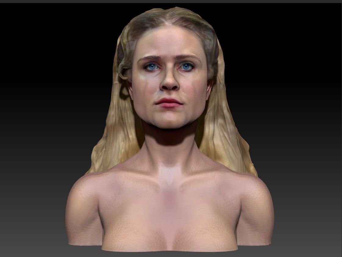 Dolores3_0006_Layer 1.jpg Fichier OBJ Dolores Abernathy de Westworld Evan Rachel Wood Buste de Rachel Wood・Design pour imprimante 3D à télécharger, JanM15