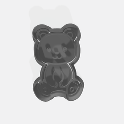 Bear-Cookie-Cutter-Stamp.png STL-Datei Bär Ausstechform+Stempel・Modell zum Herunterladen und 3D-Drucken