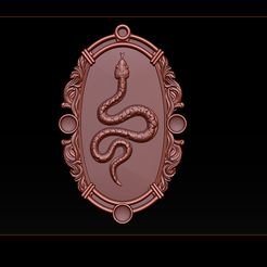 001.jpg 3D file Snake silver and Pendant jewelry black frame earrings - 3D STL Models CNC Router・Design to download and 3D print