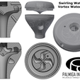 SWU.png Download free STL file Swirling Water Unit - Vortex water nozzle - Vortex Process Technology (VPT) • Model to 3D print, Palmiga