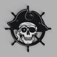 1.png Pirate Skull with Timon Wall Picture