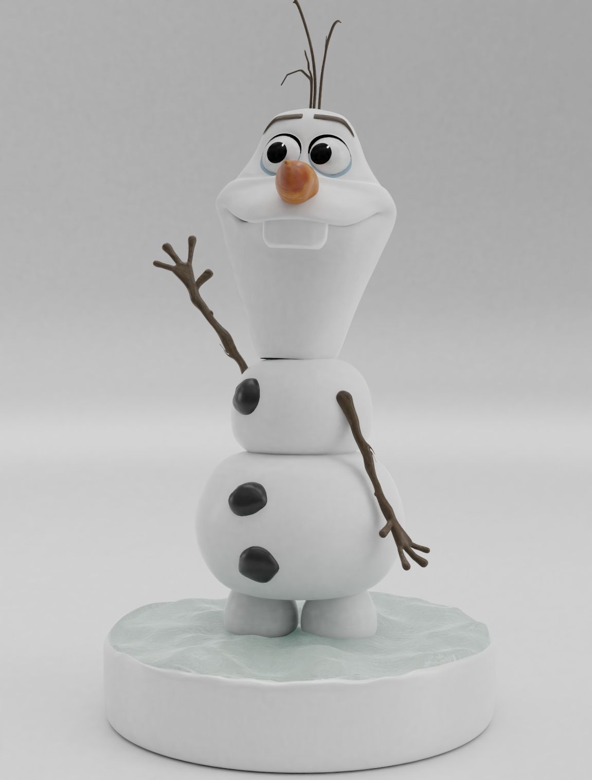 Download OBJ file Olaf from FROZEN 3D print model • Model 3D print ・