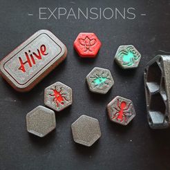 IMG_20191109_201453-01.jpeg STL file (EXPANSION x3) HIVE Game Board - Additional Models・3D printing idea to download