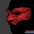 ghost_of_tsushima_half_mask_cosplay_halloween-03.jpg Ghost of Tsushima Half Mask - Oni Mask - Sakai Japanese Samurai Helmet