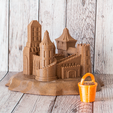 sandcastle-square.png Descargar archivo OBJ gratis Castillo de arena・Modelo para la impresora 3D