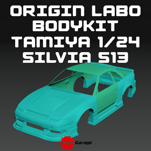 🚗 ORIGIN LABO (180SX) BODYKIT FOR NISSAN SILVIA S13 TAMIYA 1/24