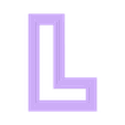 l.stl 1 COOKIE CUTTER complete alphabet