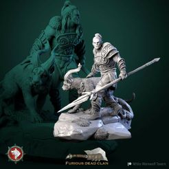 720X720-inst-larsael-the-lightning-v1-1.jpg Larsael the Lightning orc hunter 32mm and 75mm pre-supported