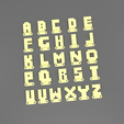 Blocks-Overview.png Letter coat hangers - Blocks font