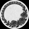Blossom-Harmony-Relief-Floral-Decorative-Medallion-No2-9.jpg Blossom Harmony Relief - Floral Decorative Medallion No2 STL file for 3d printing or CNC