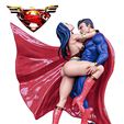 untitled.230.jpg STL-Datei Superman und Wonder Woman・3D-Drucker-Vorlage zum herunterladen, anime3dmax