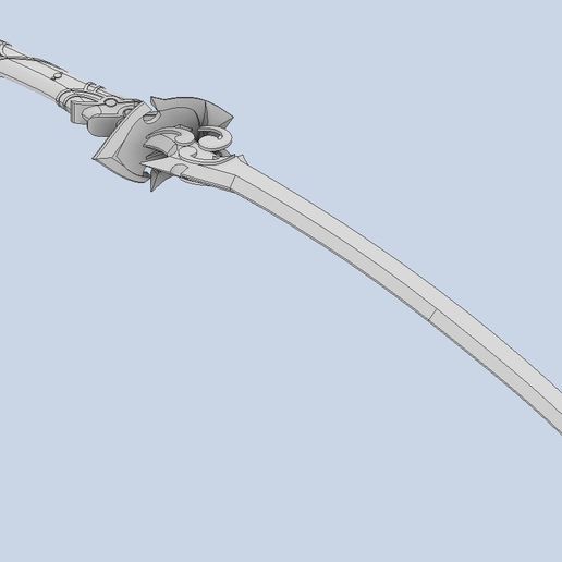 Download Stl File Genshin Impact Raiden Shogun Katana 3d Print Template Cults