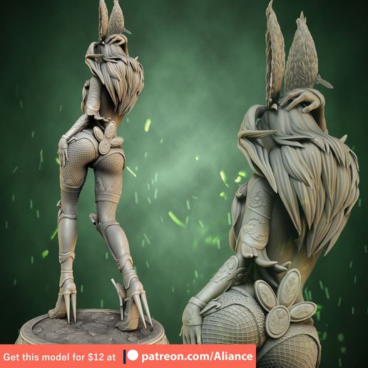 Image02.jpg Fichier 3D Viera Rabbit - Final Fantasy・Design pour imprimante 3D à télécharger, Aliance