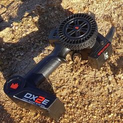 5a1a7c40c5e248fa29f09da1b1661647_display_large.jpg STL-Datei Rc Car Transmitter Wheel for Spektrum DX2e kostenlos・3D-druckbare Vorlage zum herunterladen