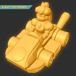 Cap_peachA.png Mario Kart - Princesa Peach-  (EASY TO PRINT - NO SUPPORT)