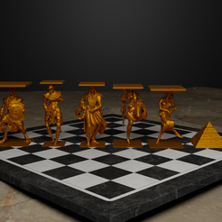 1.png Egypt Chess Set Character Pharaoh Chess Pieces Free