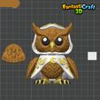 White-Owl.jpg FANTASTICRAFT3D - Mystic Owl flexi- Fantasy, Mystical, Wizard, D&D