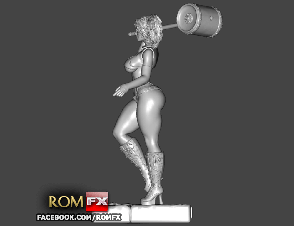 arlequina impressao2.png -Datei Harley Quinn Sexy 3D Druckbare Action Figur herunterladen • 3D-druckbare Vorlage, ROMFX