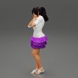 Girl-0029.jpg Woman posing wearing Fashion model in beauty dress 3D Print Model