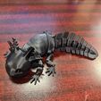Bezaubernder Axolotl mit Gelenk, bedruckter Körper, einrastbarer Kopf, niedlicher Flexi