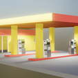 gas-station-2.png Gas station low poly