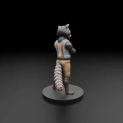 🚀 Rocket Raccoon・ 3D File for 3D printing・Cults