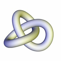 Torus-Knot-1A.jpg Archivo STL Nudo toroidal 1・Plan de impresora 3D para descargar