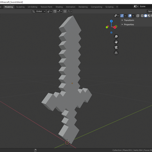 Download OBJ file Minecraft Sword • 3D print model ・ Cults