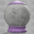 Image4.png STL file MINNIE MOUSE SPHERICAL NIGHT LIGHT LITHOPHANE・3D printable model to download