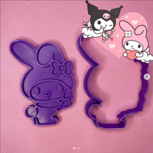 My melody cookie cutter 3D model