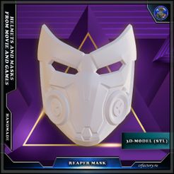 Overwatch-Reaper-mask-Dusk-001-CRFactory.jpg 3D file Reaper mask “Dusk” (Overwatch 2)・3D printing idea to download