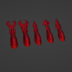 blender_2022-03-30_08-36-26.png STL file Space Elf Ghost Noble Variant Heads・3D printable model to download
