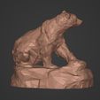 I6.jpg Polygonal Bear Figurine