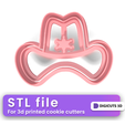 Cowboy-hat-cookie-cutter-6.png Cowboy hat COOKIE CUTTER - Cowboy COOKIE CUTTER STL FILE