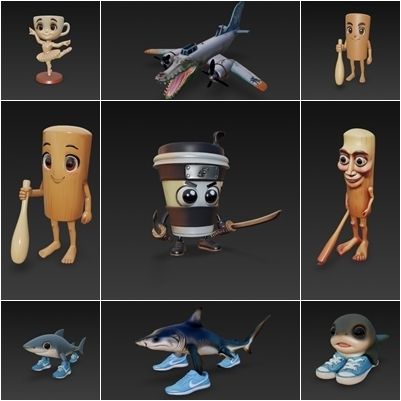 🤌 Pack origin italian brianrot + anime style・ 3D File for 3D printing・Cults