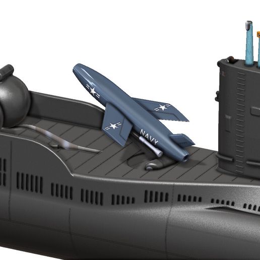 🧸 USS Growler (SSG-577) – Articulated Regulus Missile Submarine | Large ...