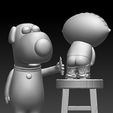 13.jpg Family Guy (Griffin)  Model Printing Miniature Assembly File STL-OBJ for 3D Printing FDM-FFF DLP-SLA-SLS