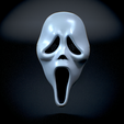 Untitled_Viewport_001.png Ghost face Scream mascara Ghost Face Mascara Scream Usable Mask Halloween real size