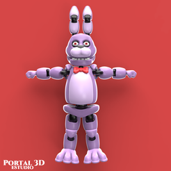 3.png BONNIE FLEXY FIVE NIGHTS AT FREDDY'S / PRINT-IN-PLACE WITHOUT SUPPORT