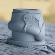 06.png Egg Holder Helmet Starwars Storm Trooper 3D print model