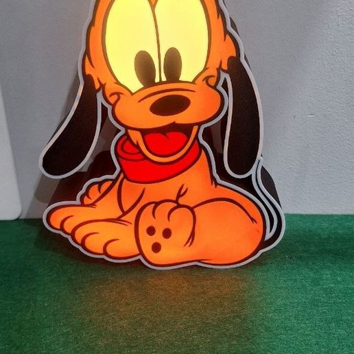 Baby pluto led lampada - 3D model önizlemesi